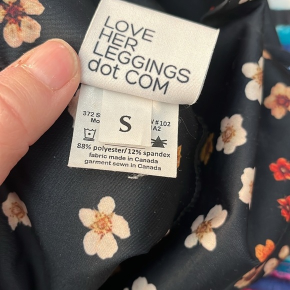 Her Leggings Love Floral Print Leggings Size S - Picture 4 of 4